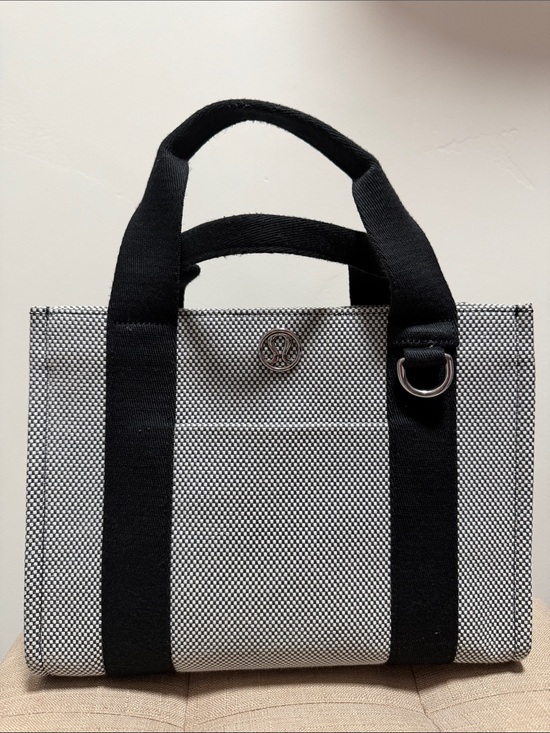 lululemon athletica Handbags - lululemon athletica Black and White Woven Crossbody Tote Mini